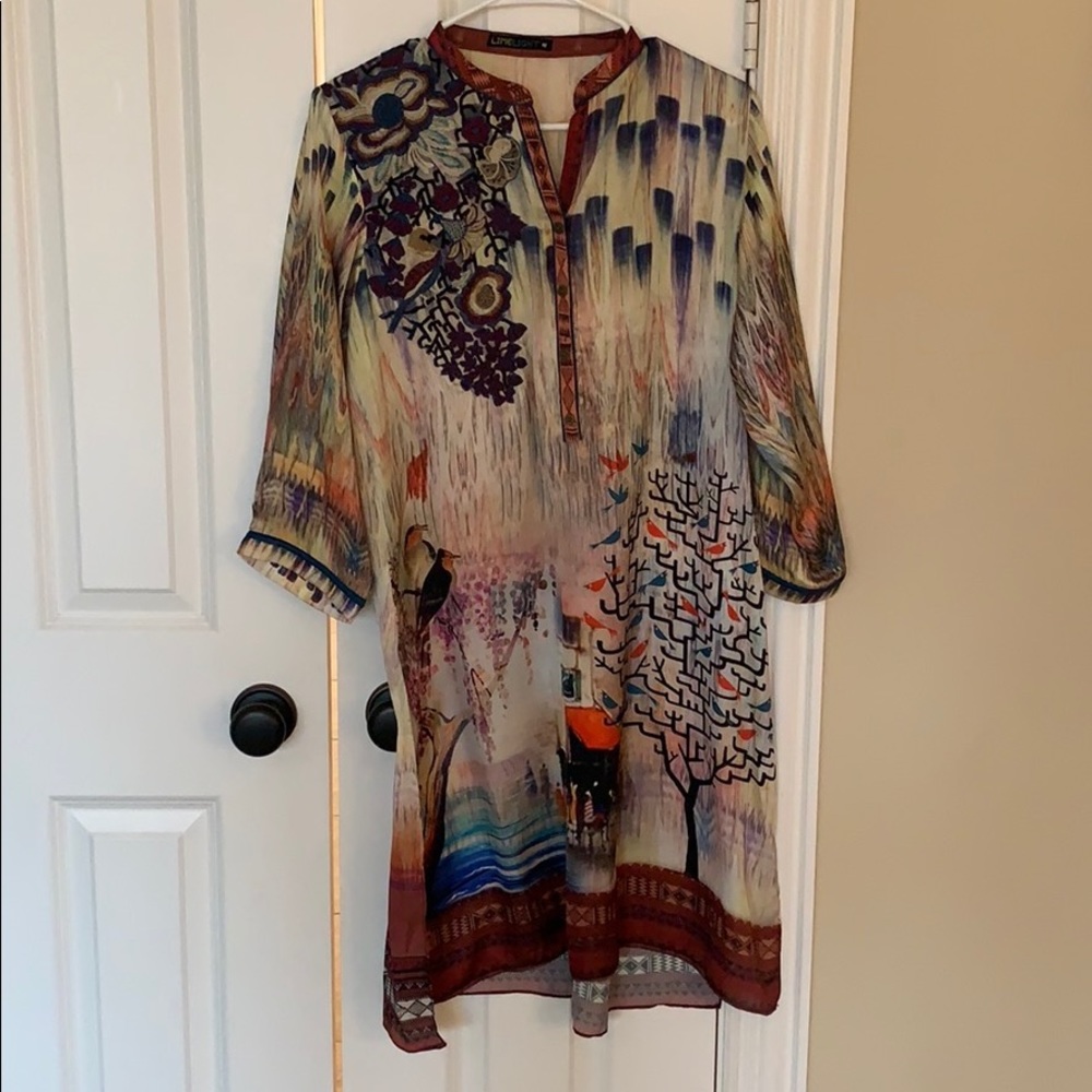 Pakistani Indian shirt with embroidery. shirt / kurta / kameez.